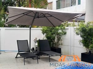 Parasol Fabric Replacement in Singapore - Landed, Bukit Batok 2 parasol-fabric-replacement-services-midas-awnings-singapore-landed-bukit-batok-2